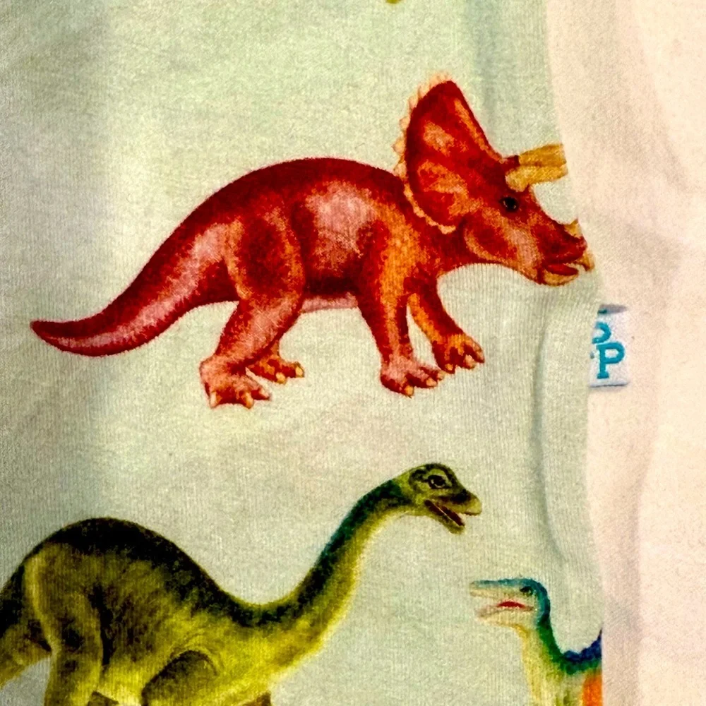 Posh Peanut Henley Shortall Boys 18-24M Buddy Dinosaurs Bamboo Collared Romper